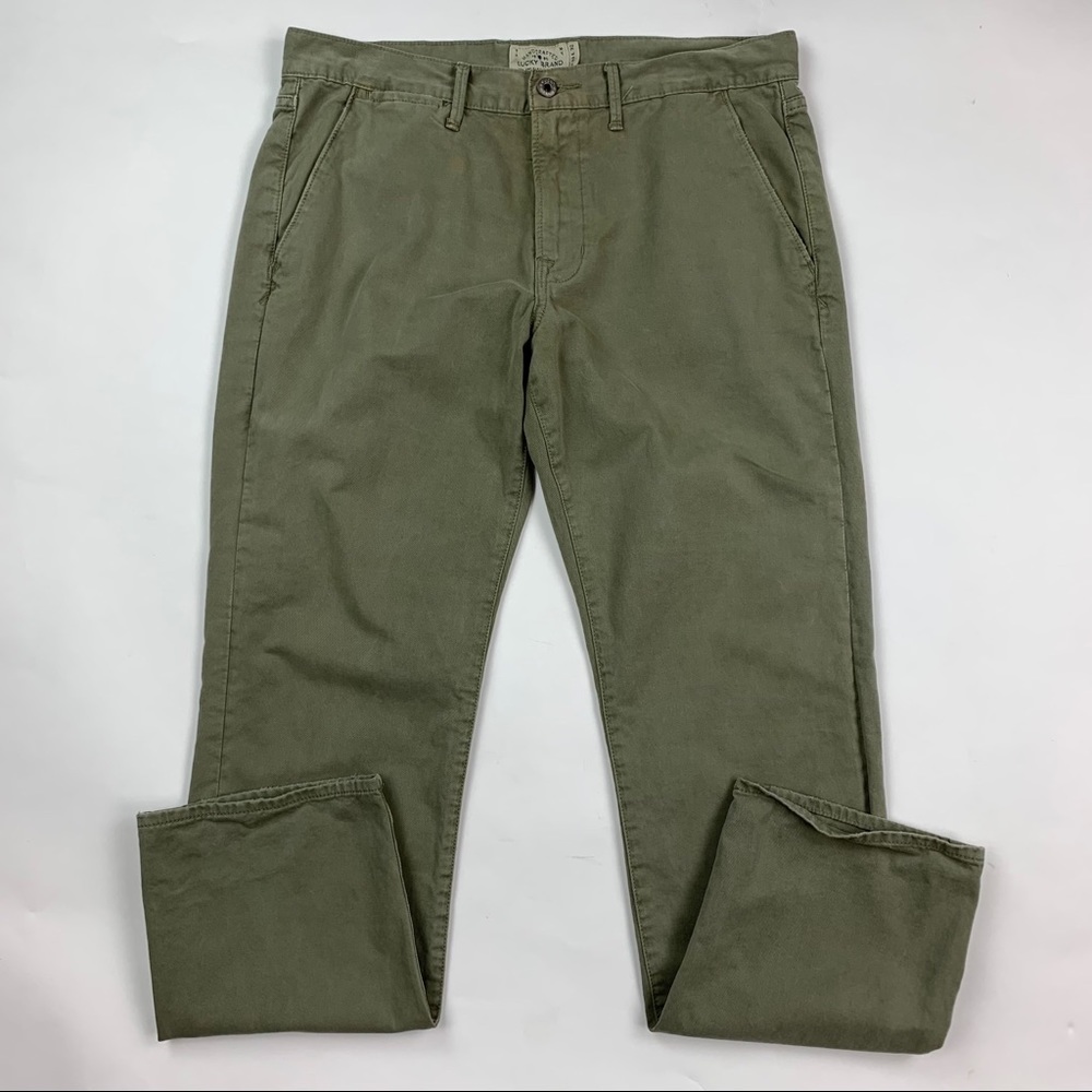 Lucky Brand Green 121 Heritage Slim Pants Sz 34x32